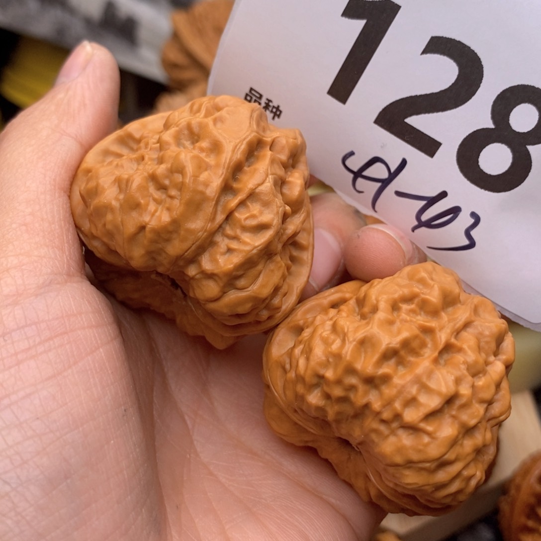 文玩核桃把件128号41-43蛙