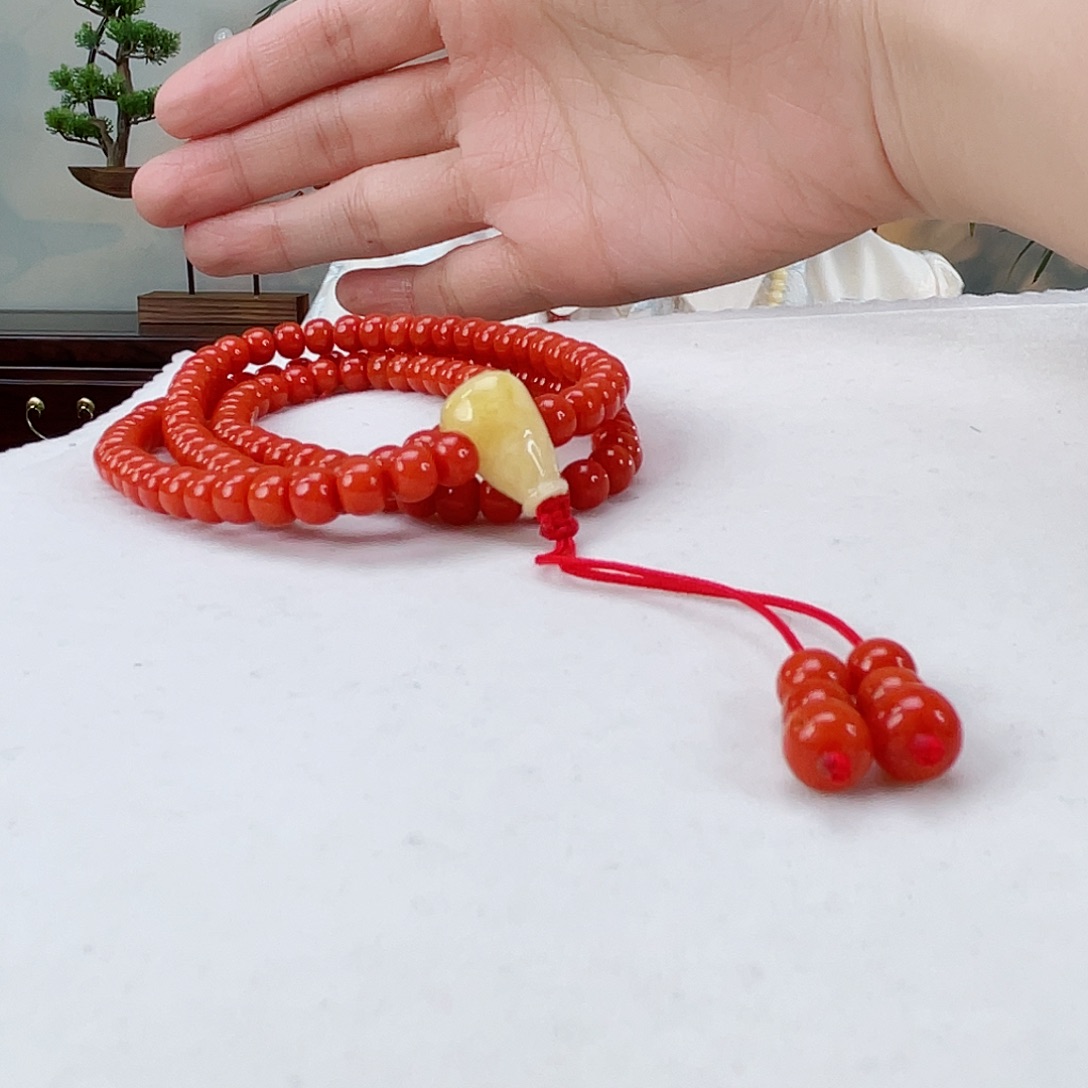 南红玛瑙颈饰未镶嵌南红5.8