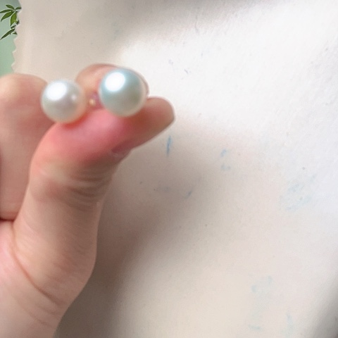 淡水珍珠耳饰未镶嵌