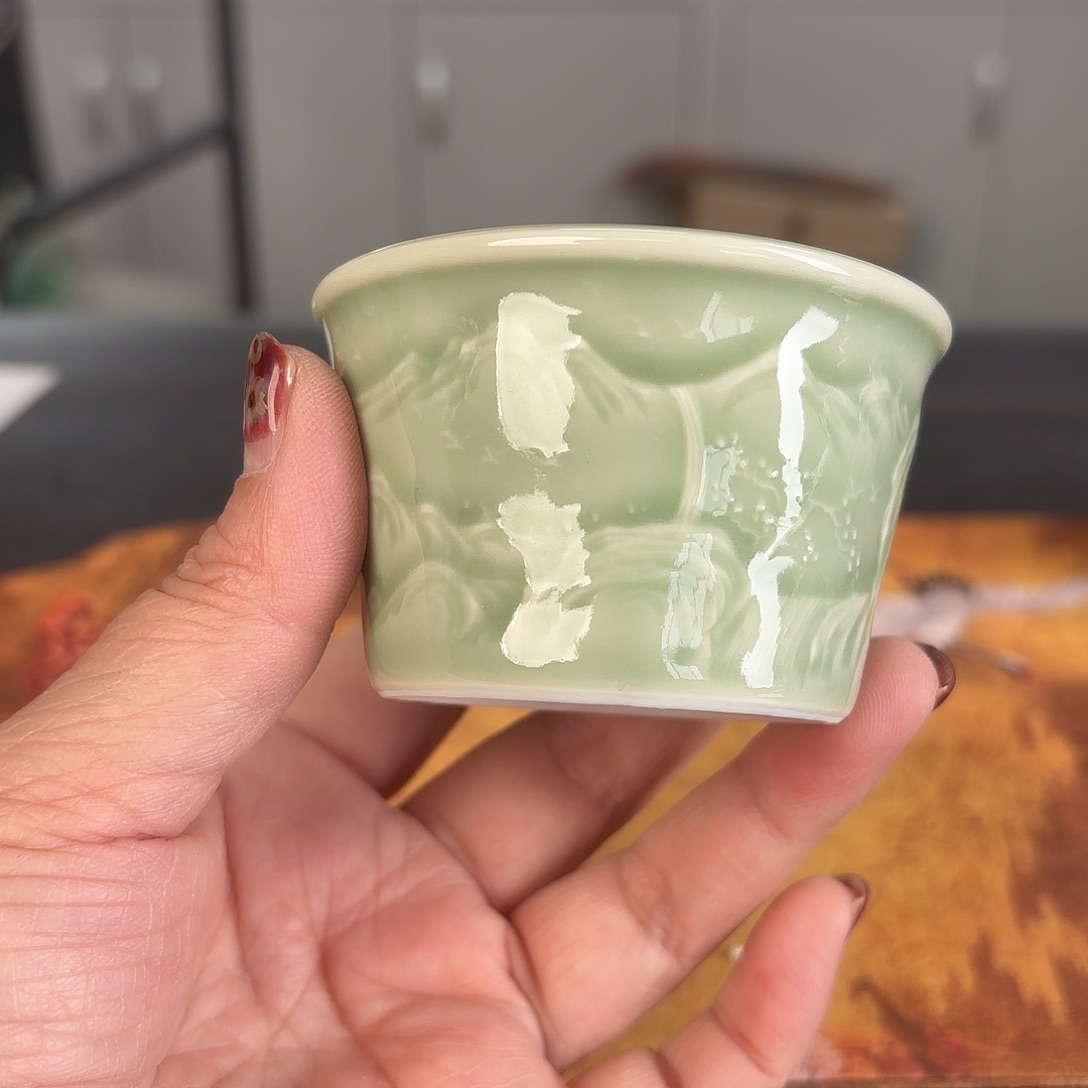 龙泉云间青瓷小米茶器
