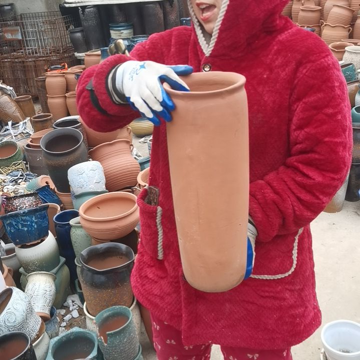 红陶口14高42瑕疵