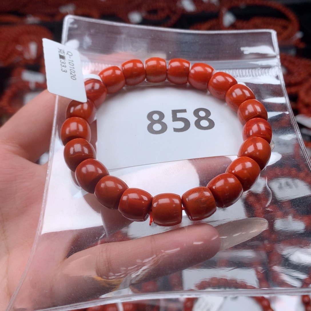 南红玛瑙手链未镶嵌9.9mm