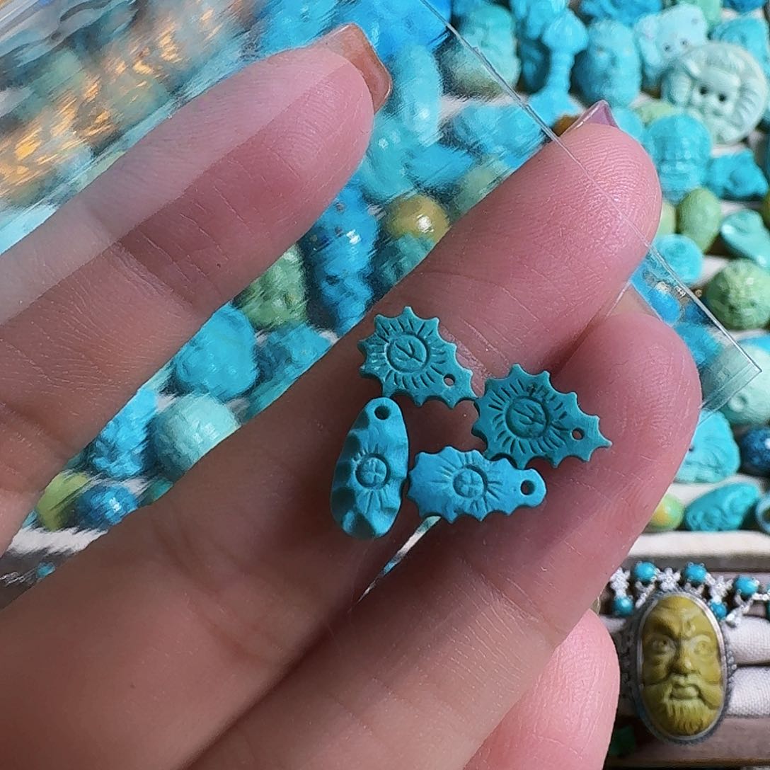 绿松石珠宝奇石未镶嵌