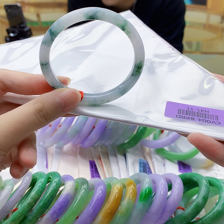 翡翠未镶嵌手镯mk