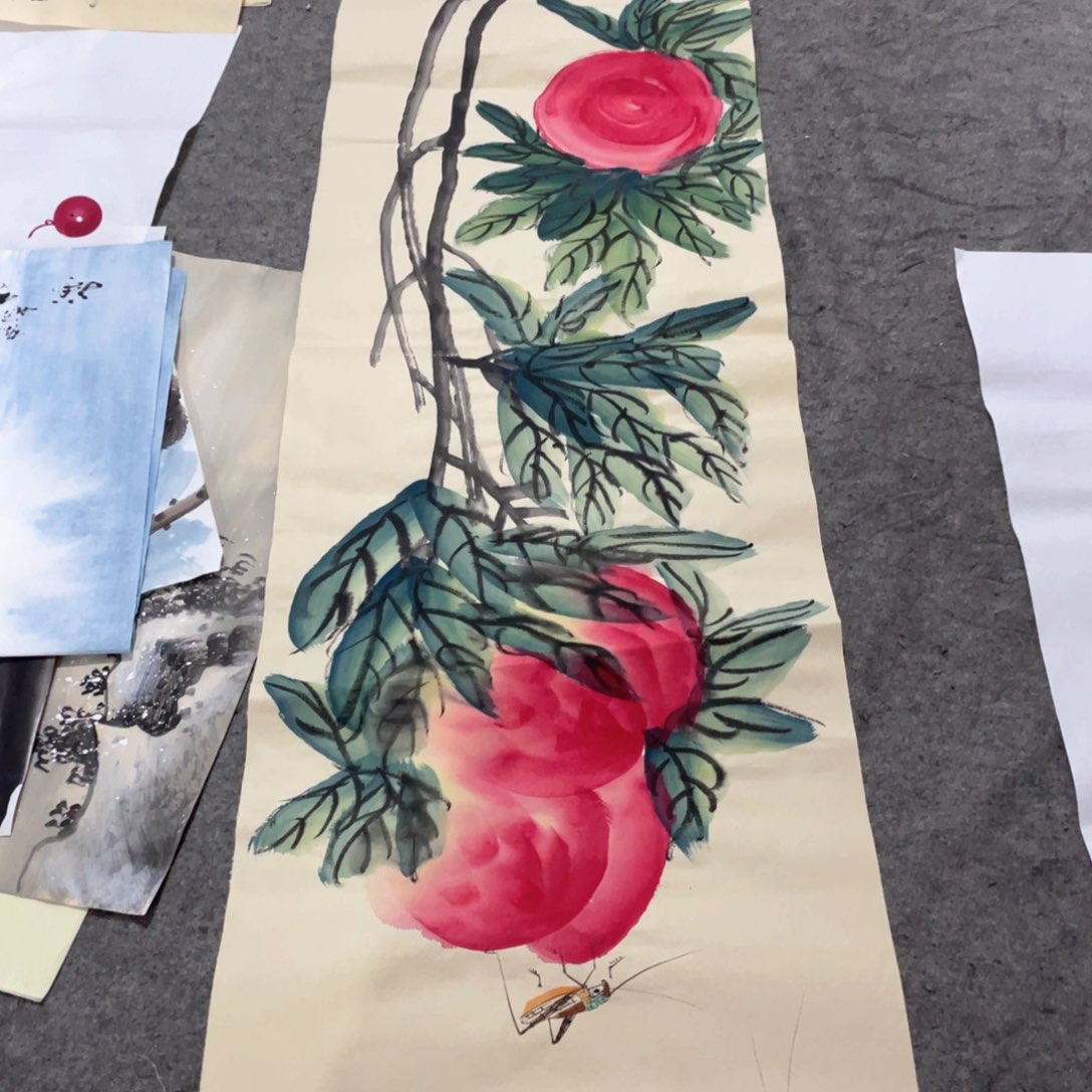 国画国画作品画心一张