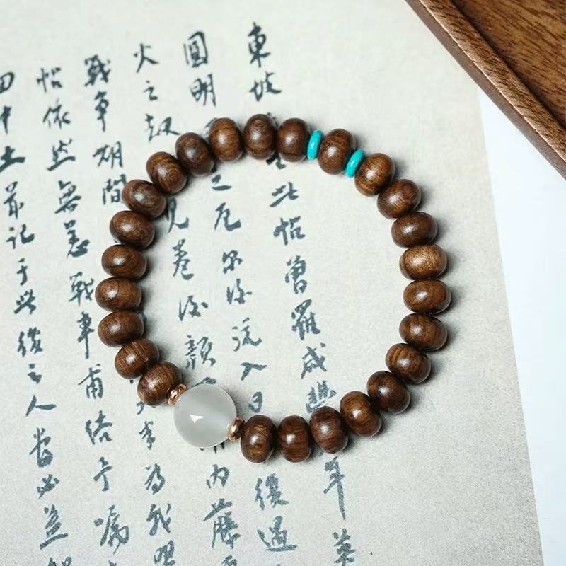 A025黄花梨算盘珠手串