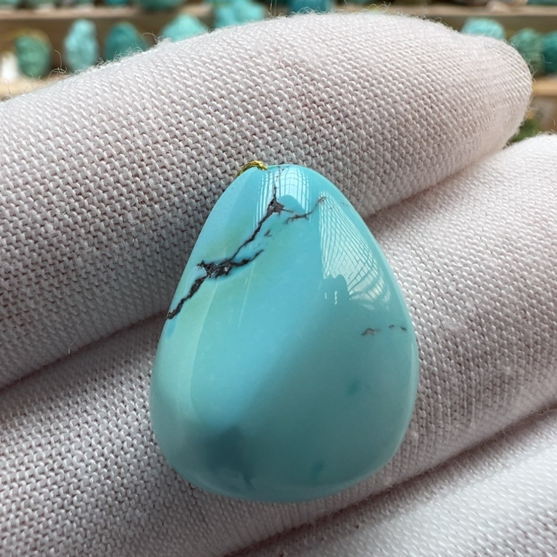 绿松石未镶嵌配饰15.7*19