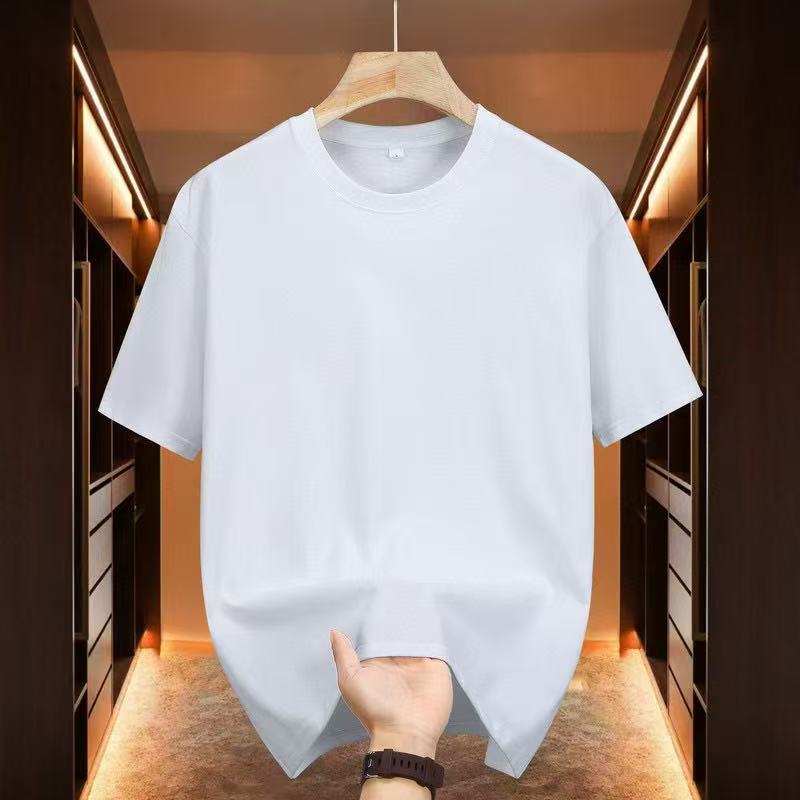 301-400柠檬服饰气质白色纯棉休闲夏季半袖宽松纯色