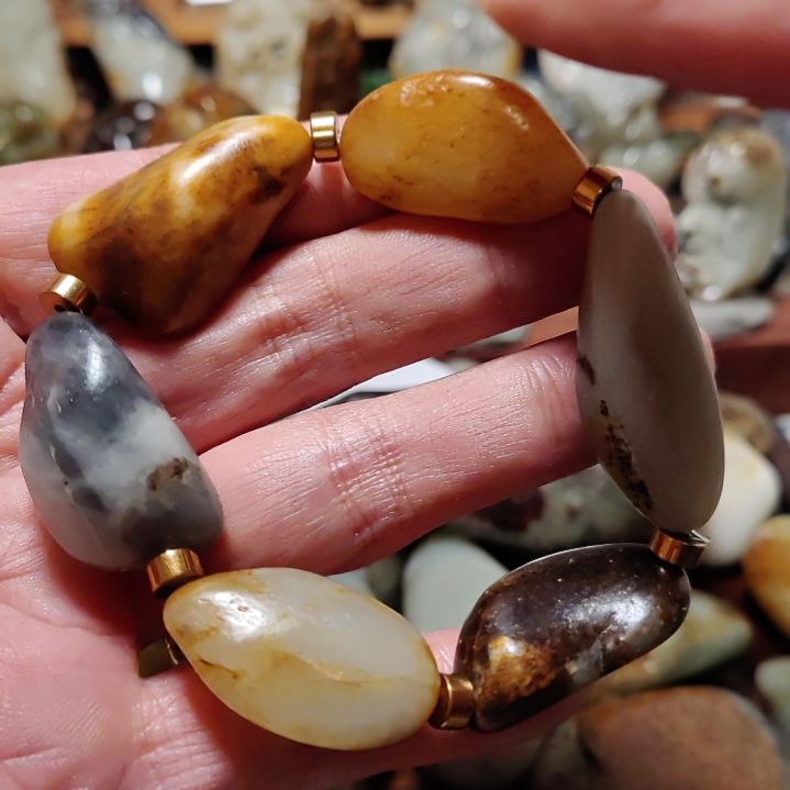 和田玉和田玉原石手串末镶嵌未镶嵌奈****r