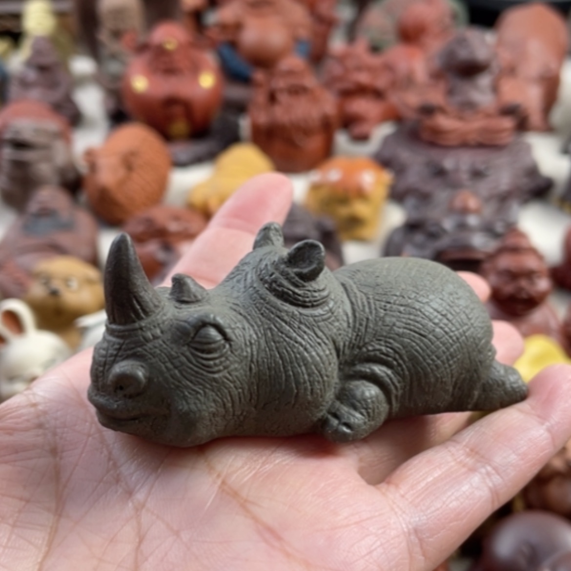 【闪购商品】紫砂茶宠紫砂犀牛