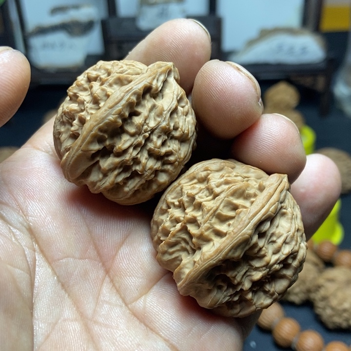 把件文玩核桃白狮子5