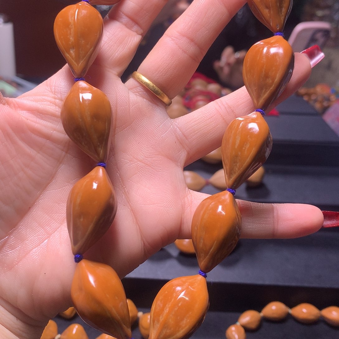 橄榄核手串/手链源*道三花手串