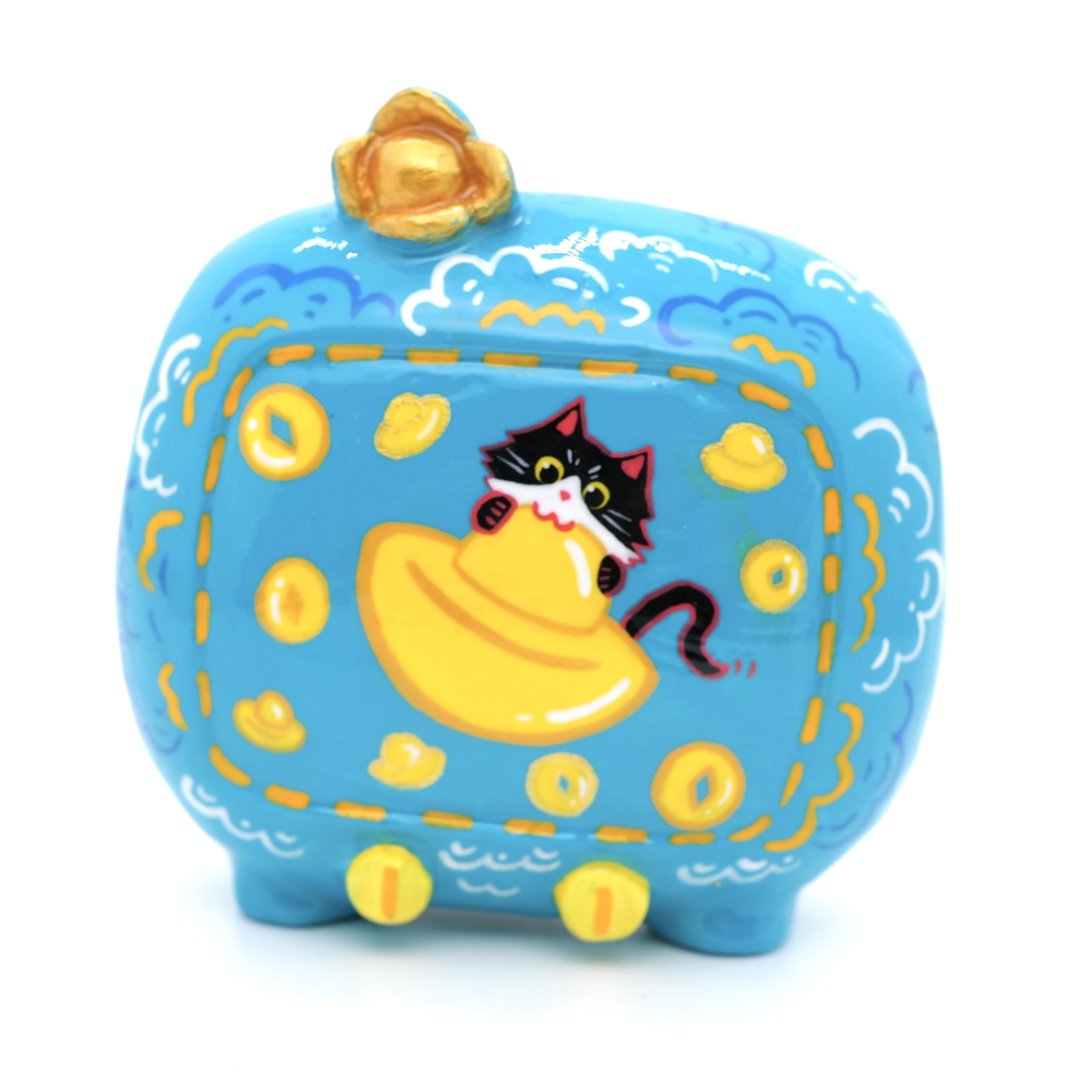 PM 王甜心工作室《电视机》石膏作品，仅一件（非王甜心本人绘画）