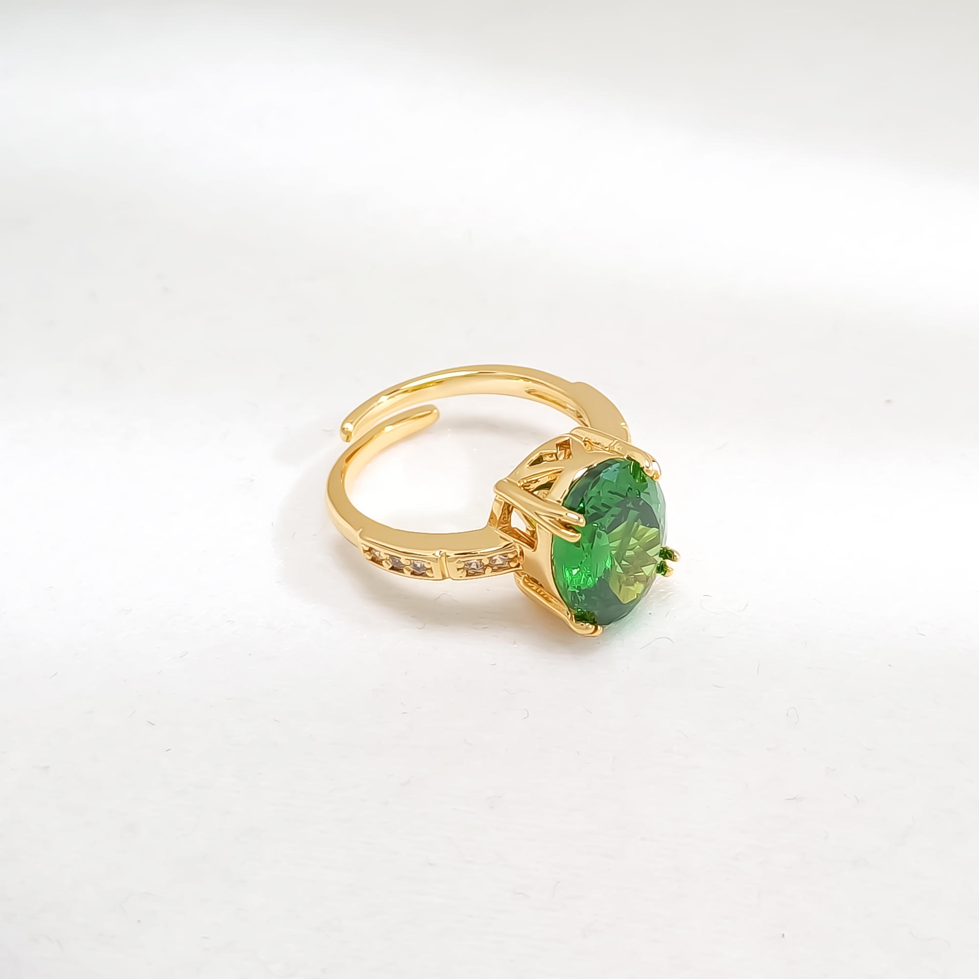 铜合金合成锆石戒指 VWVB-009198【春之信使】戒指轻奢简约小众女士