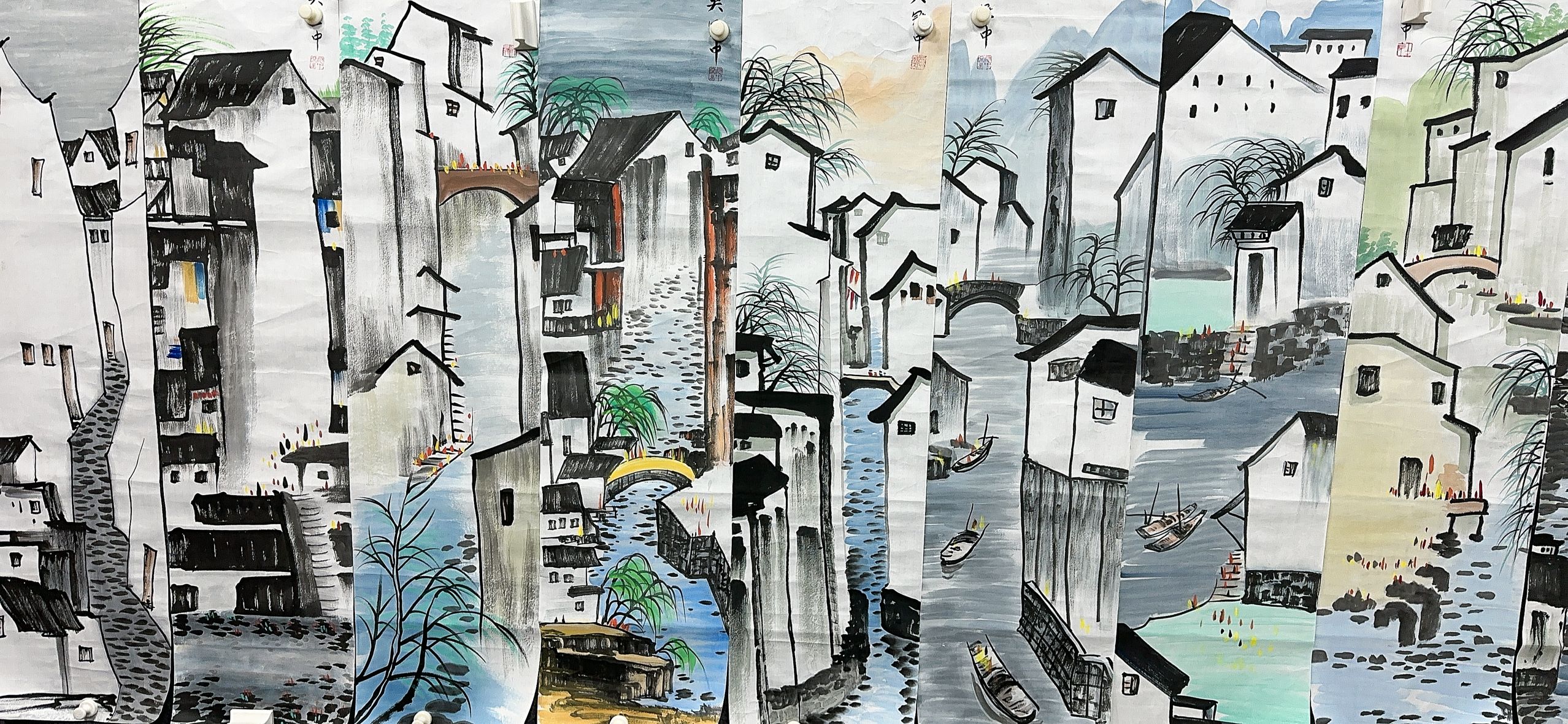 【四季】精品十二条屏装饰画通用链接