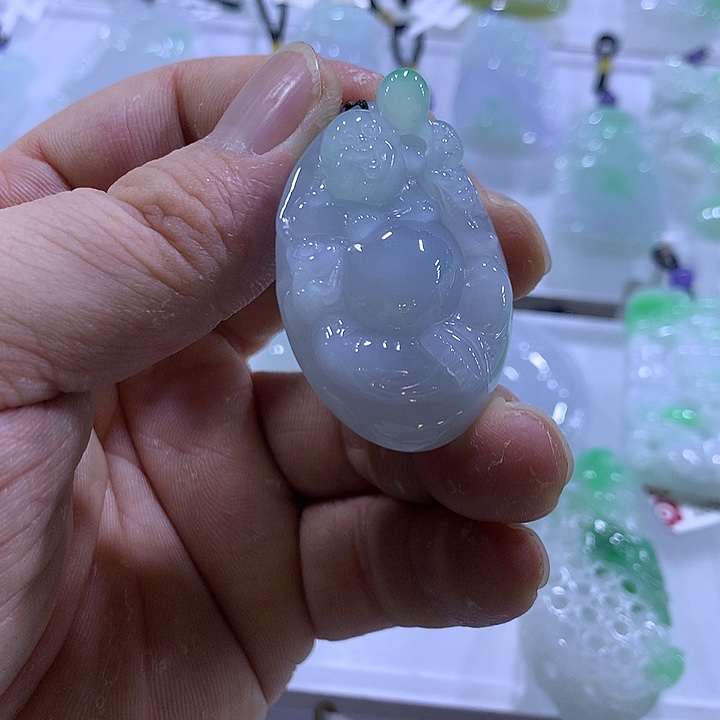 翡翠未镶嵌颈饰天然翡翠A货吊坠