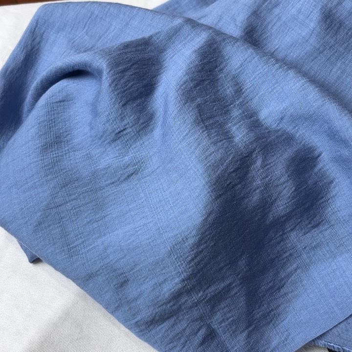 蓝色麻棉3.5米。   