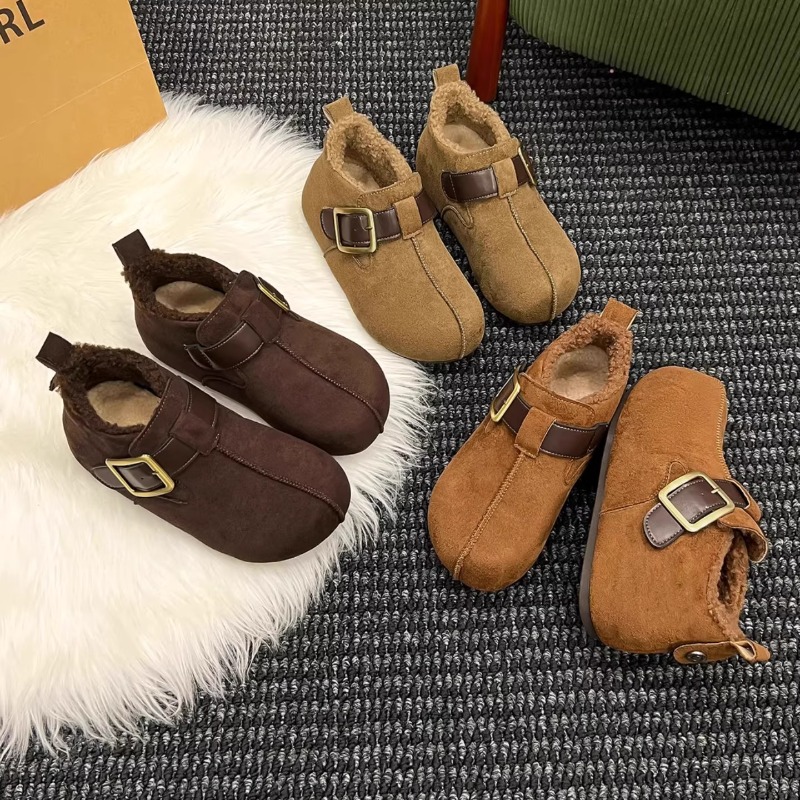 啊泉洋气百搭潮流爆款棉靴2025秋冬新款加绒保暖勃肯鞋舒适软底