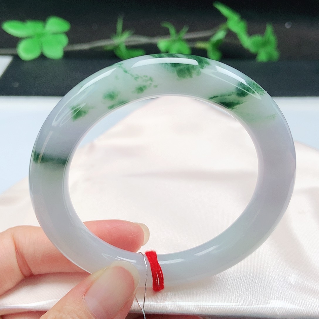 未镶嵌手镯（圆镯）翡翠55圆