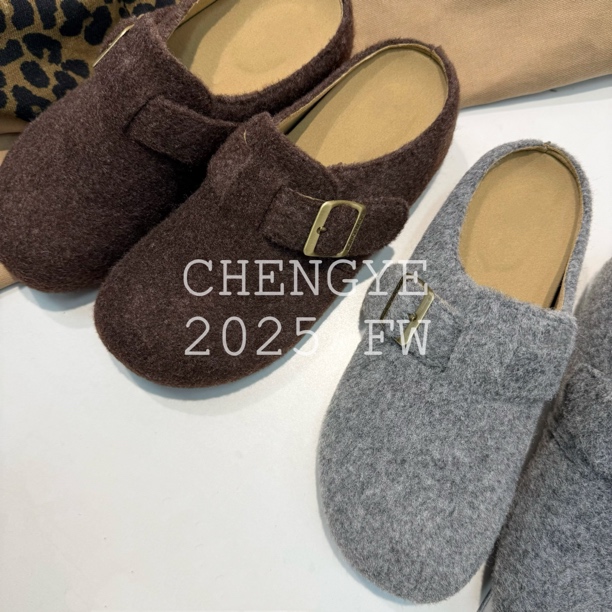 【CHENGYE】内增高5cm-复古卡皮巴拉勃肯鞋2025新款舒适百搭一脚蹬