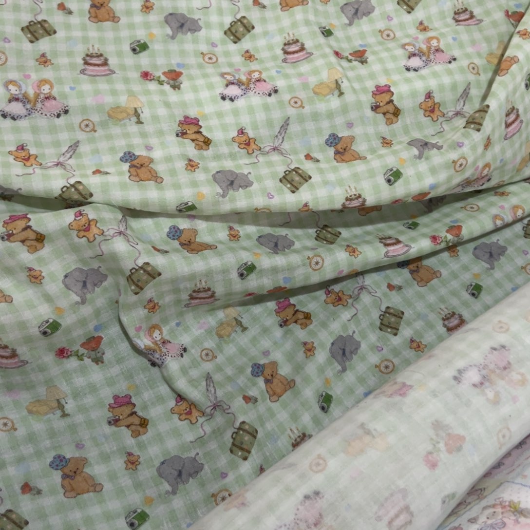 棉一米价纯棉柔软双层纱1.4米宽果子E