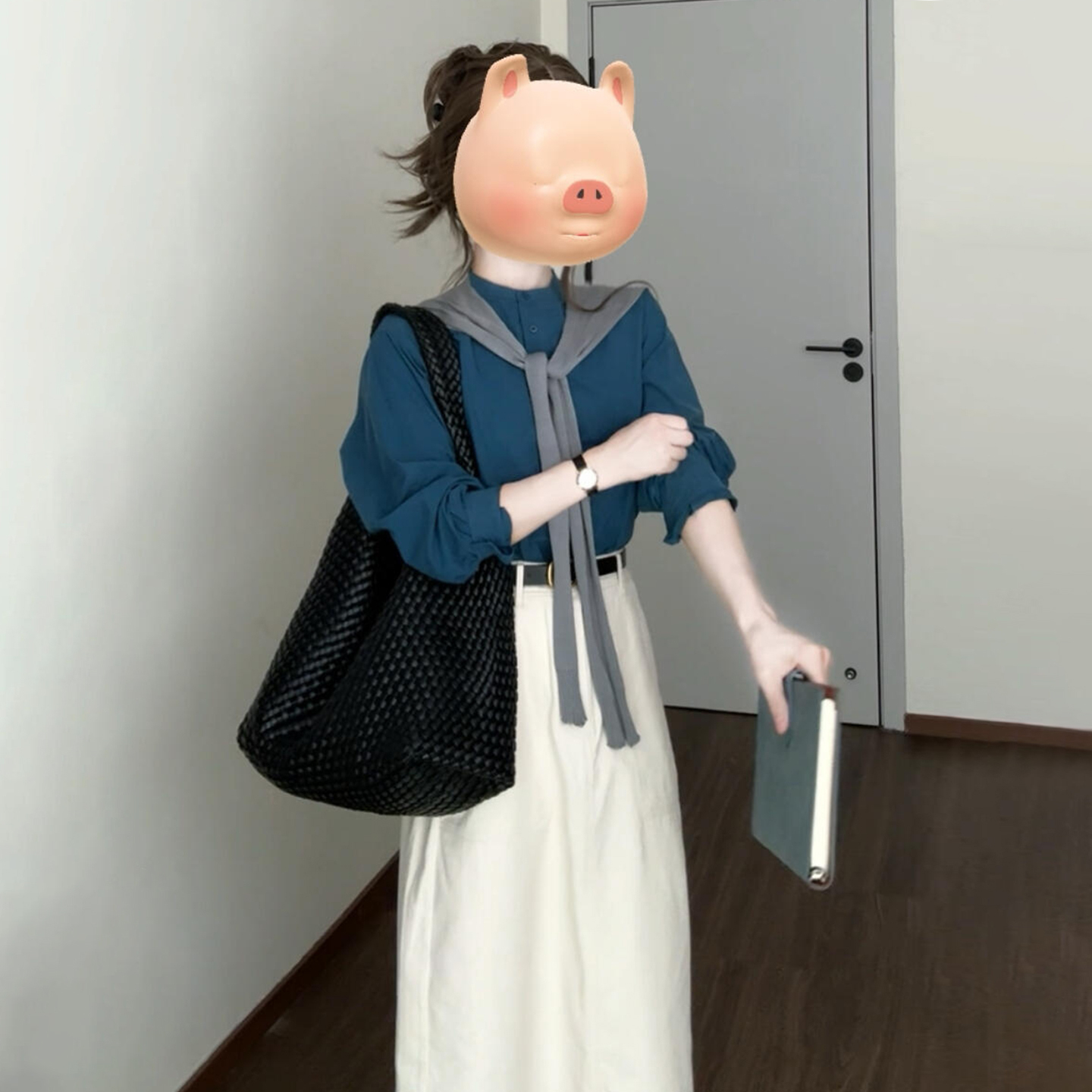 高级感复古学院风套装裙子女2025早秋穿搭一整套衬衫半身长裙6257