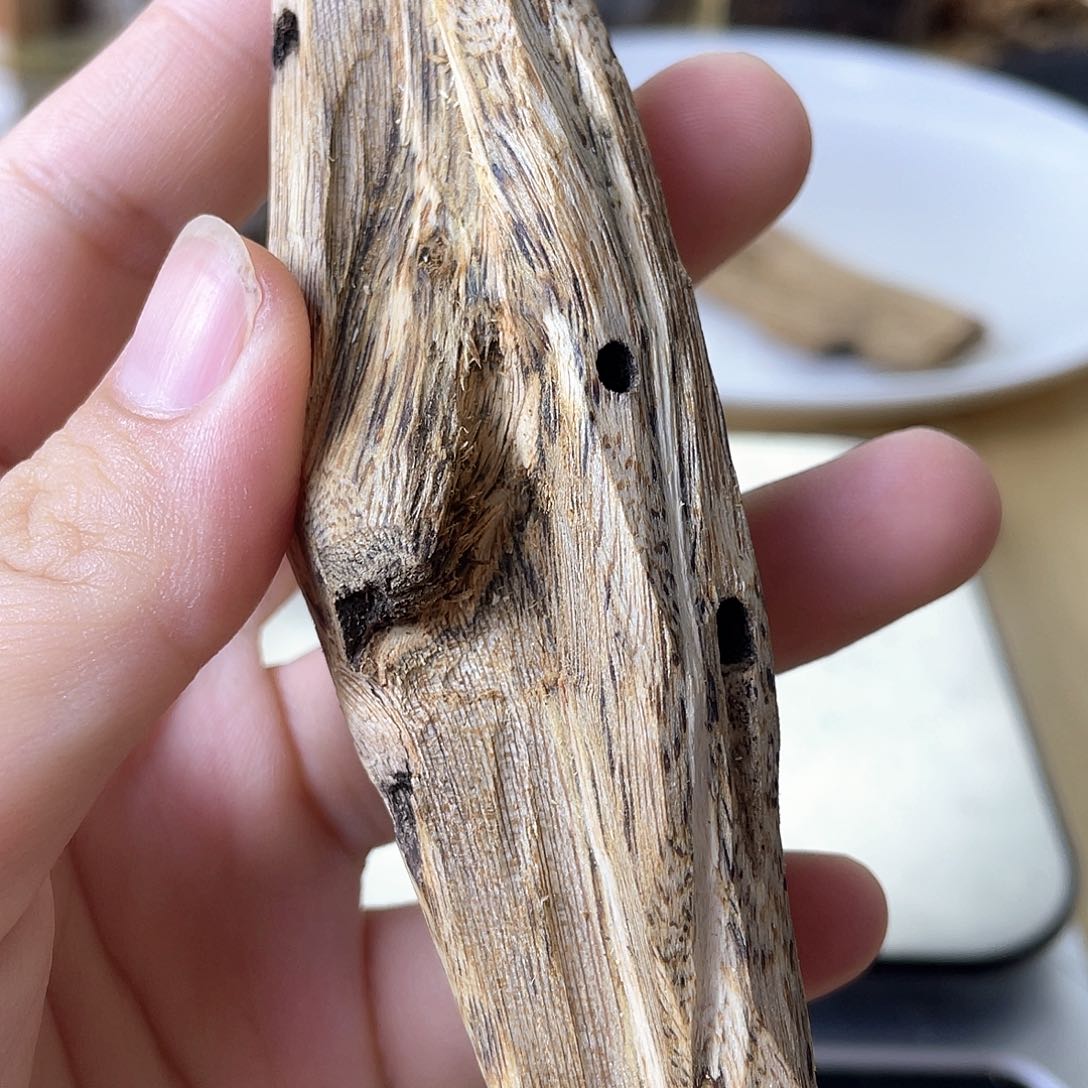 木绿奇楠原材料虫漏15.5克