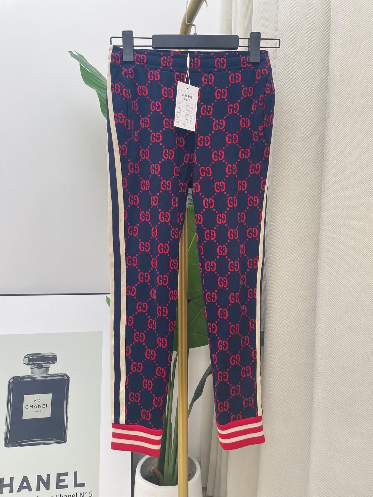 95新 GUCCI/古驰 印花慢跑运动休闲裤 S码/0950