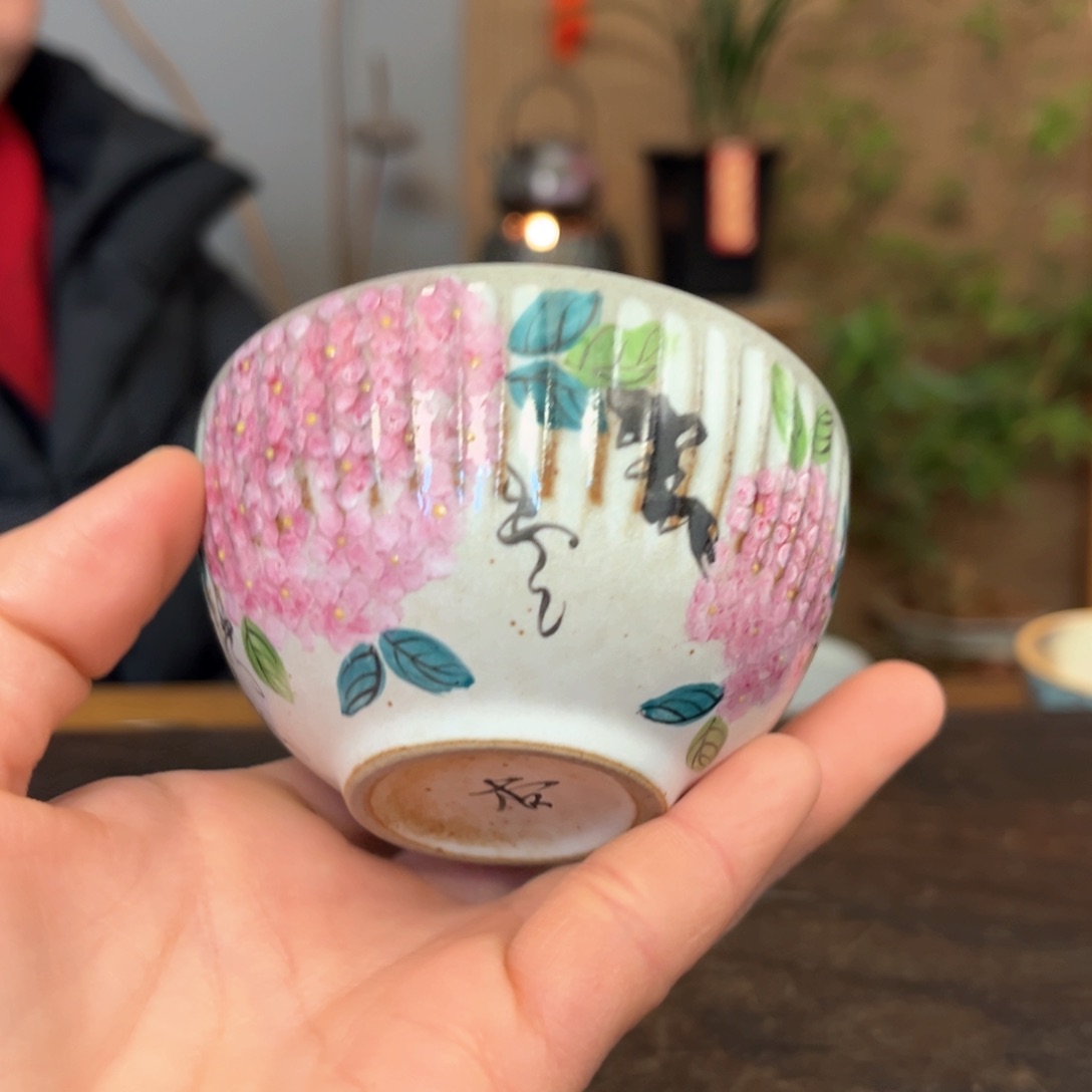 杯景德镇柴烧手绘杯