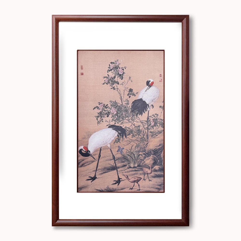 壹画廊艺术品花荫双鹤图 故宫馆藏名画 客厅玄关办公室装饰挂画