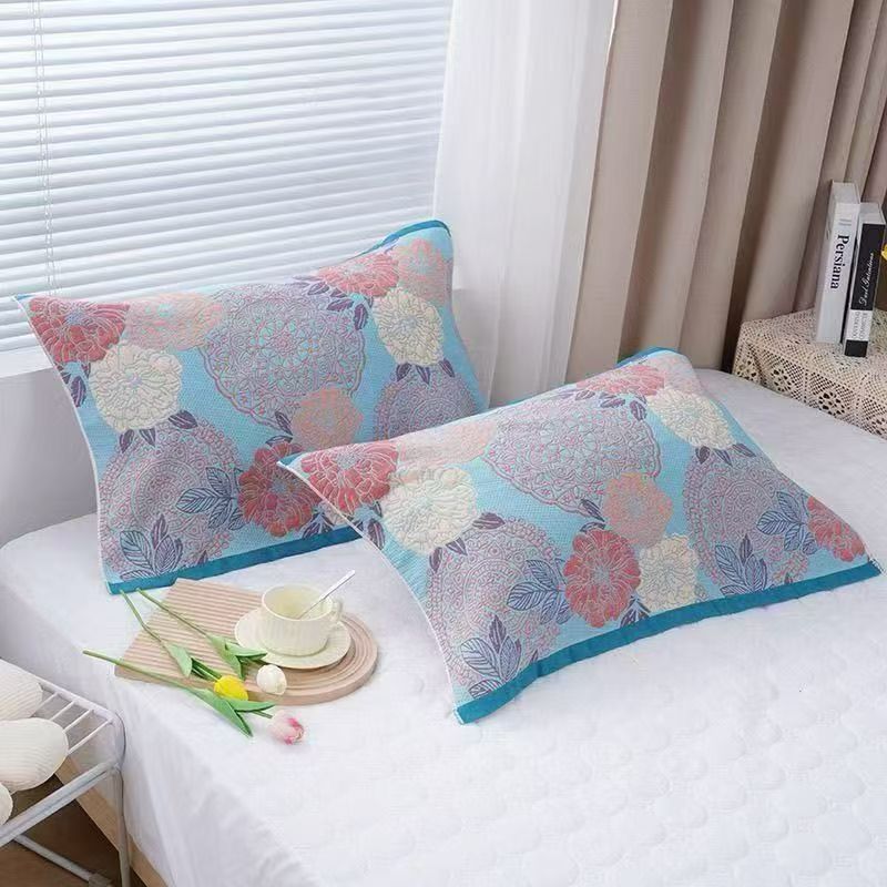 【梦醒时分】一对装纯棉舒适可水洗枕巾 52*78