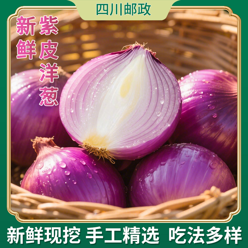 【到手带箱9斤/5斤】2025新鲜现挖紫皮洋葱 炒菜凉拌生吃配料