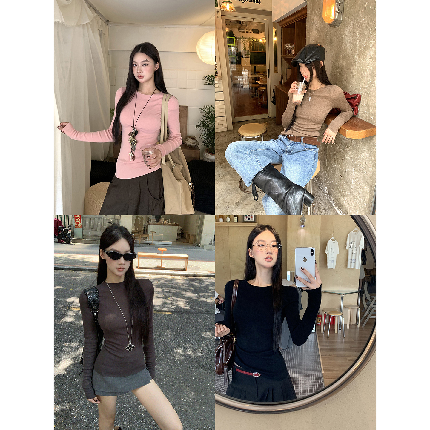 【HRG】秋季ins气质时尚百搭辣妹显瘦毛衣2025-NX109