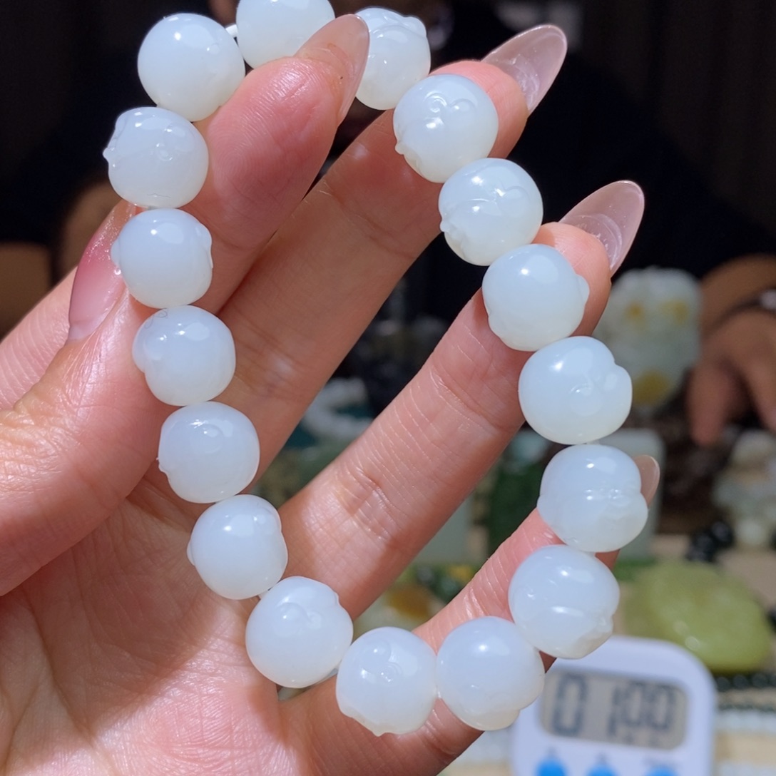 和田玉手链未镶嵌