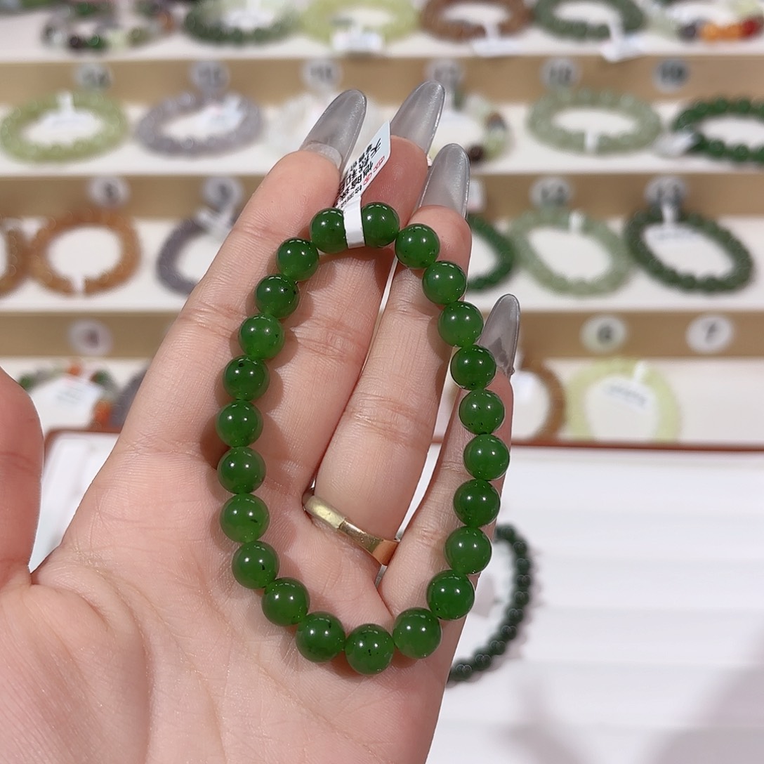 和田玉手链未镶嵌海****福y