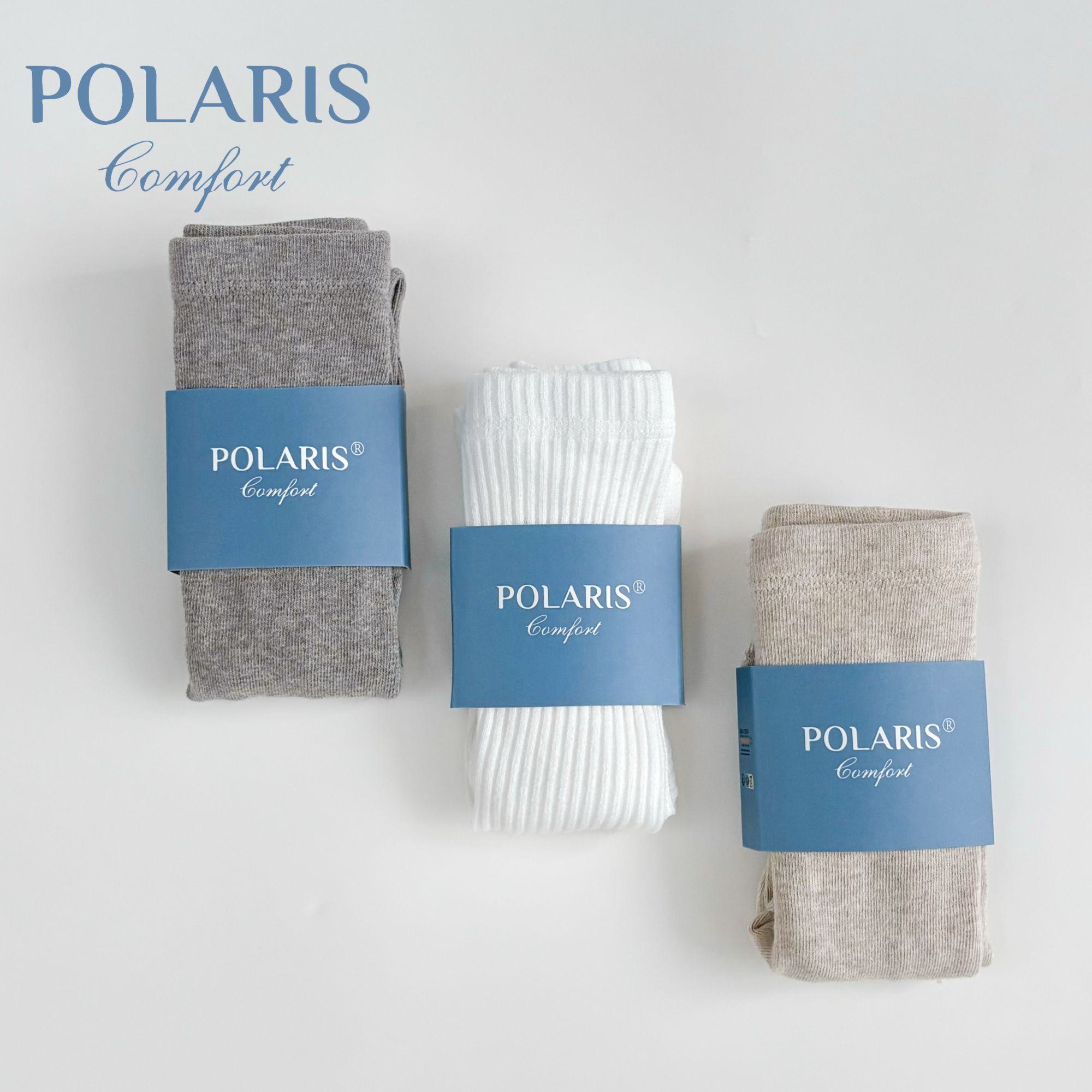 POLARIS|百搭连体袜|宝宝秋冬无骨A类婴儿连裤袜纯色连体袜