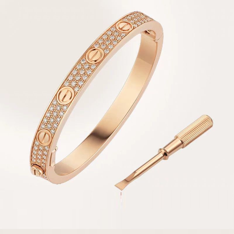 18K金镶嵌轻奢经典时尚满天星手镯#1223