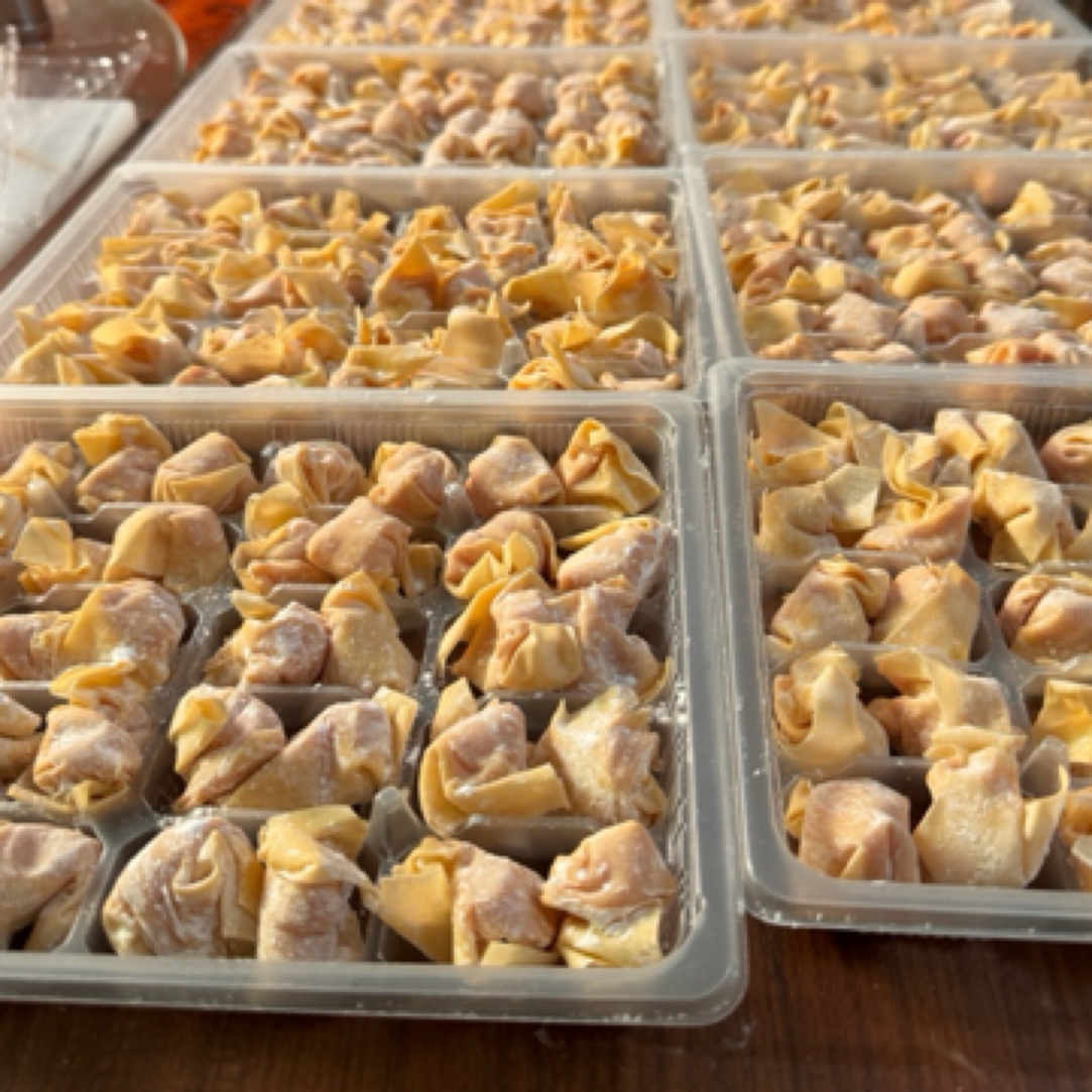 省外包邮专场，怀集特产正宗梁村云吞，来料代客加工肉馅，肉脆皮薄