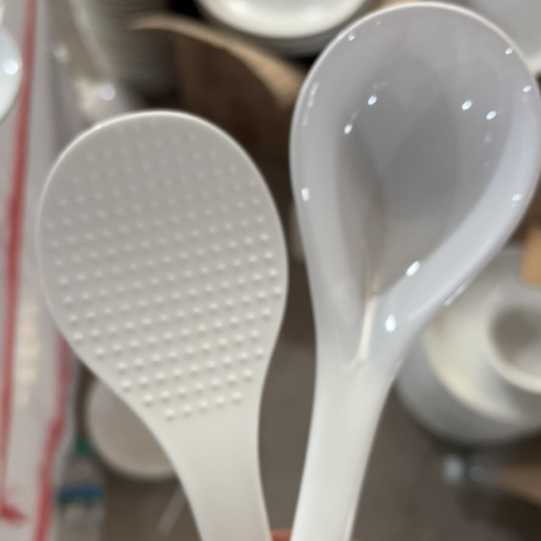 高白泥长柄汤勺➕陶瓷饭铲