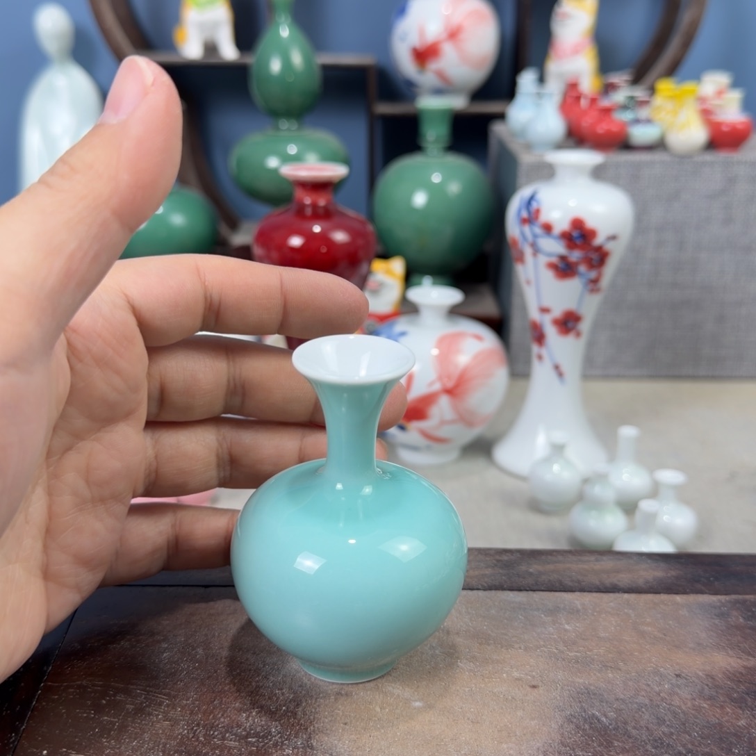 陶瓷手工小花器摆件