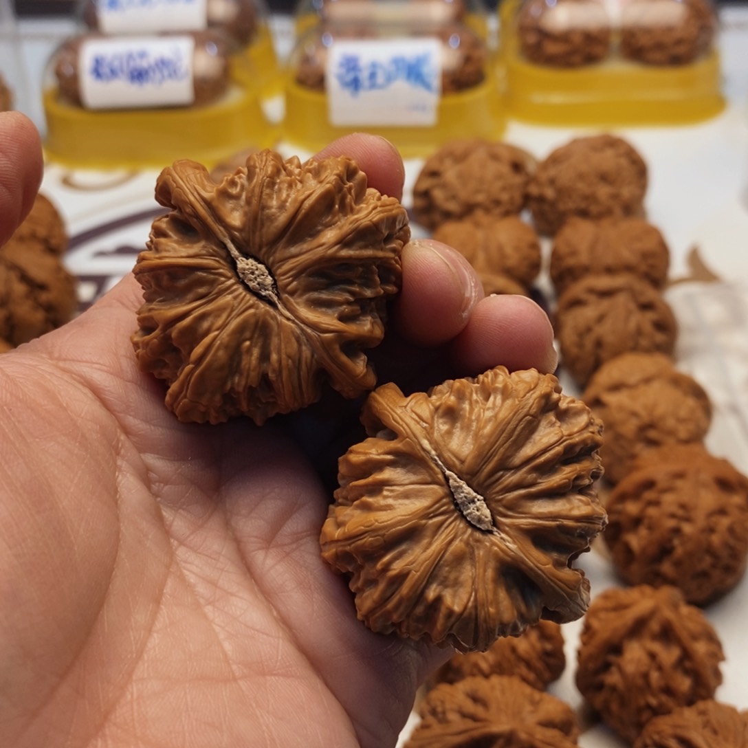 文玩核桃吊坠白狮子43尺