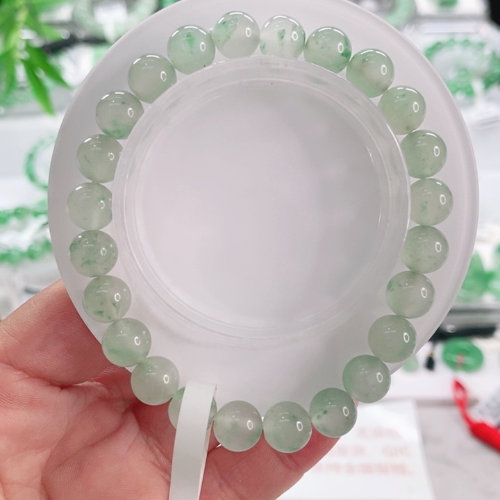 石英岩玉未镶嵌手链