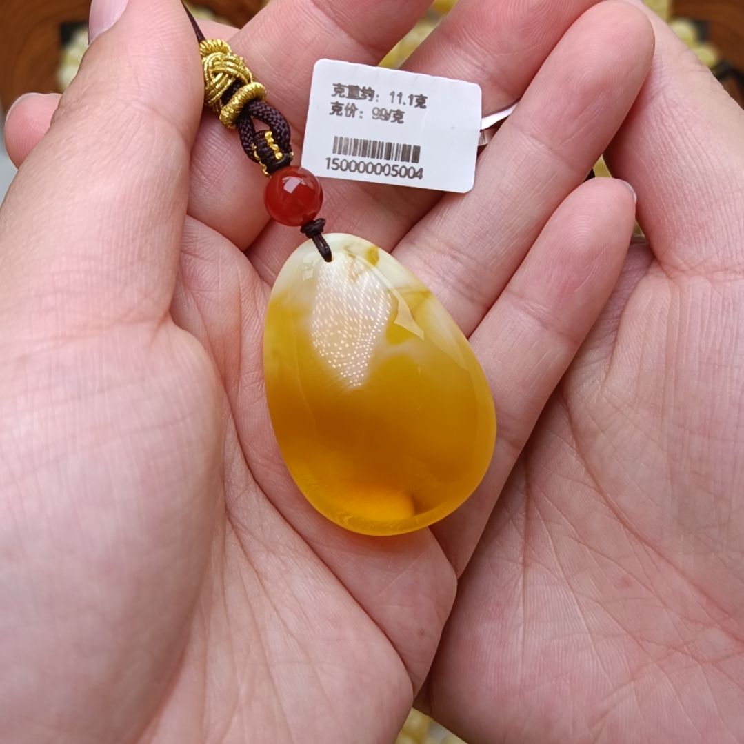 蜜蜡吊坠(不含链)未镶嵌水滴