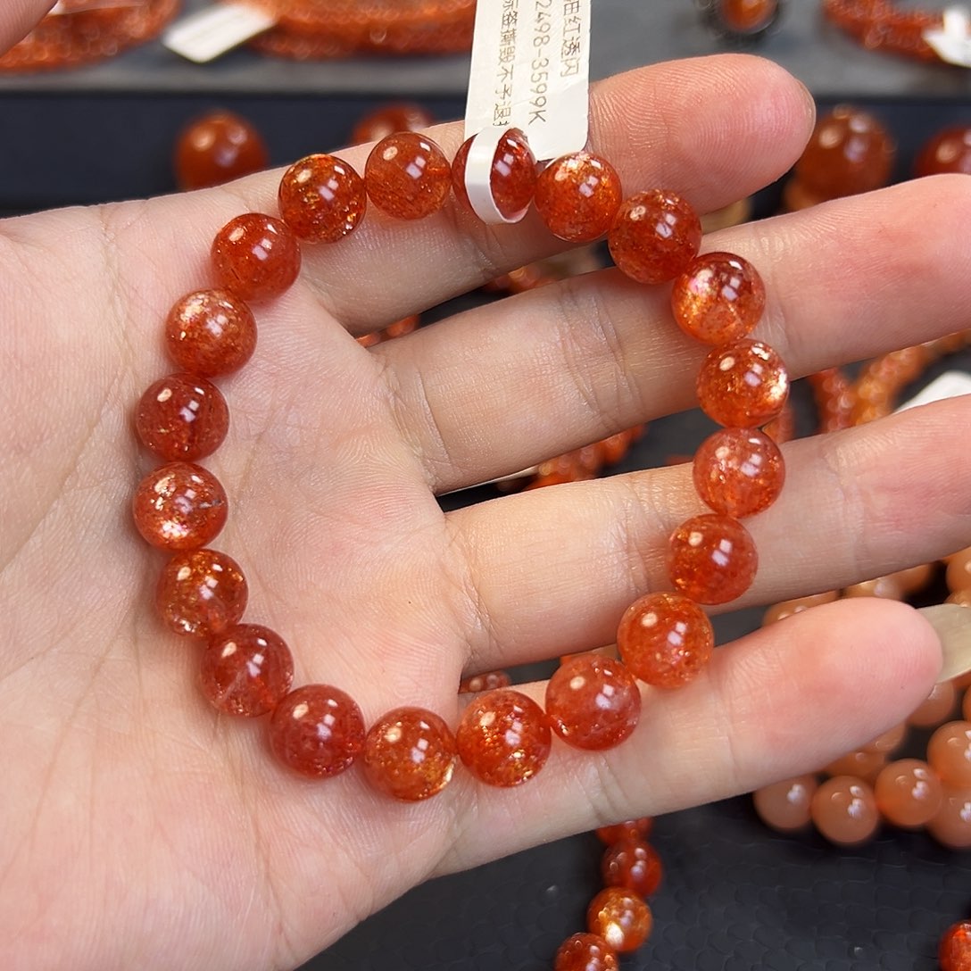 未镶嵌手串日光石金太阳9.5mm左右单圈