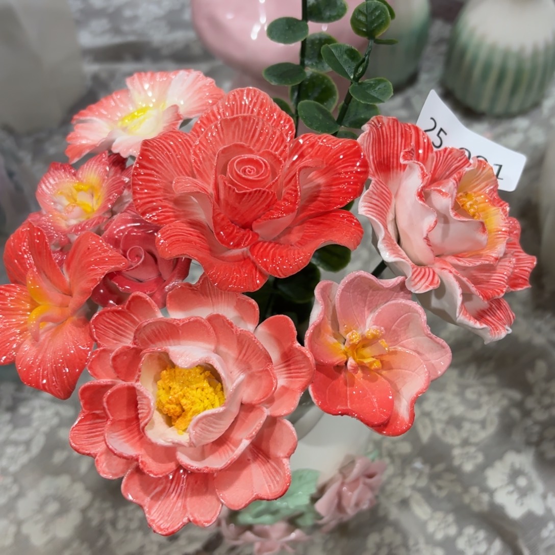 陶瓷花，拍满20发货，退款拉黑，2591