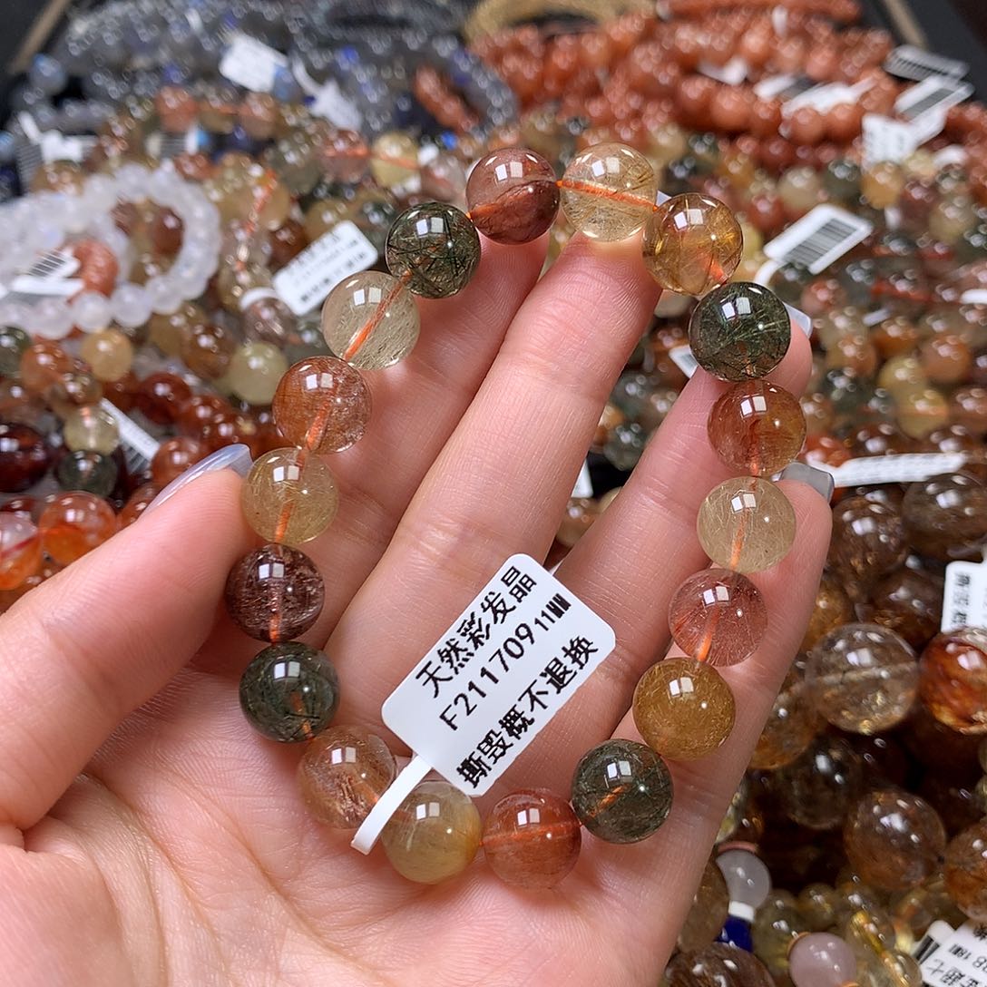 水晶手链未镶嵌，