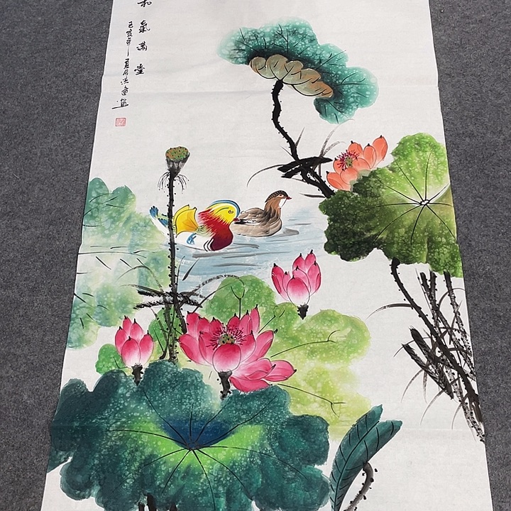 国画今天上午国画作品展示