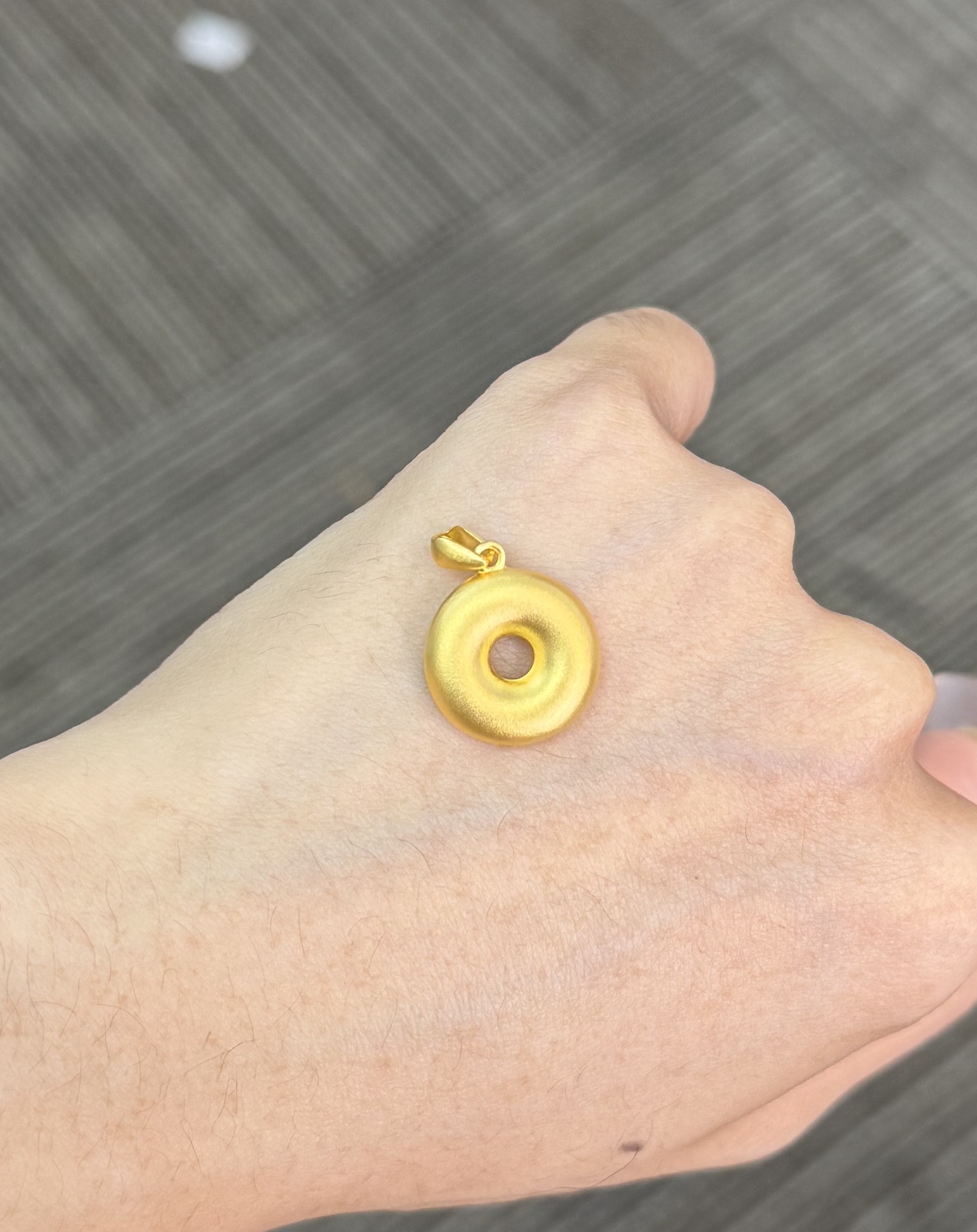  足金999 哑面平安扣