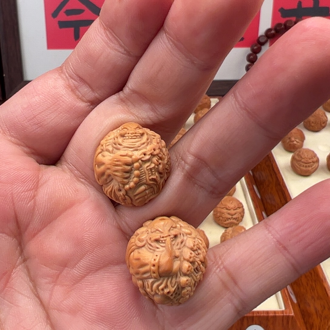 顺***意核桃手串/手链锁龙恶僧系列两颗19