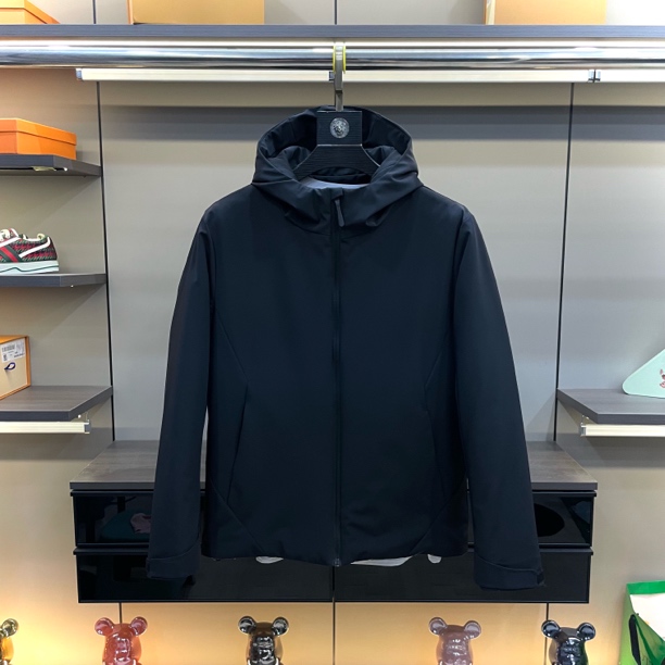 2360-高端男士冬季连帽棉服夹克外套休闲时尚简约大方百搭棉服款/